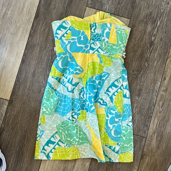 Lilly Pulitzer Crystal Dress in Lagoon Green - Picture 6 of 8